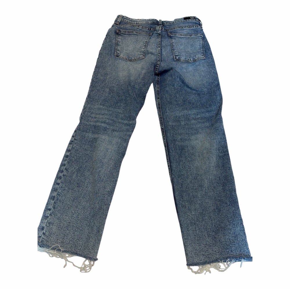 KUT from the Kloth Rachel Fab Ab Distressed Mom Jeans Size 10 High Rise Crop - Picture 8 of 10
